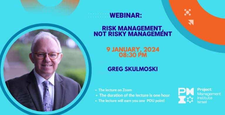 Risk Management, Not Risky Management.
